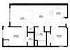 2 Bedroom Floor Plan